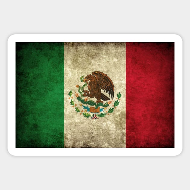 Vintage Mexican Flag Sticker by CPAULFELL